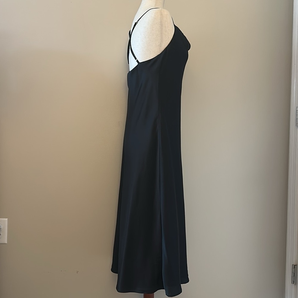 Show Me Your MuMu Verona Cowl Dress Black Sz Medium Party Wedding Timeless Chic - Picture 7 of 11